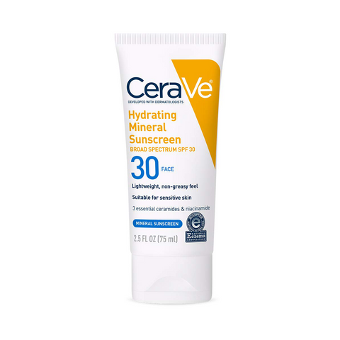 CeraVe - Hydrating Mineral Sunscreen SPF 30 Face Lotion 75ml   Fantastic Look Albania Tirana