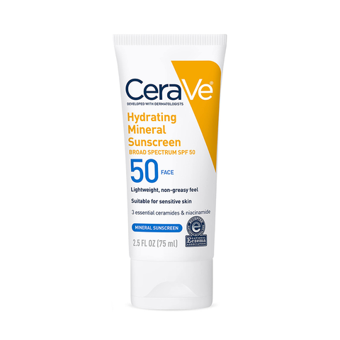 CeraVe - Hydrating Mineral Sunscreen SPF 50 Face Lotion 75ml   Fantastic Look Albania Tirana