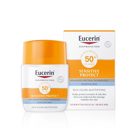 Eucerin - Sensitive Protect Sun Fluid Mattifying SPF 50+ 50ml   Fantastic Look Albania Tirana