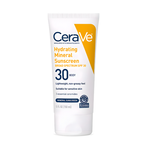 CeraVe - Hydrating Mineral Sunscreen SPF 30 Body Lotion 150ml   Fantastic Look Albania Tirana