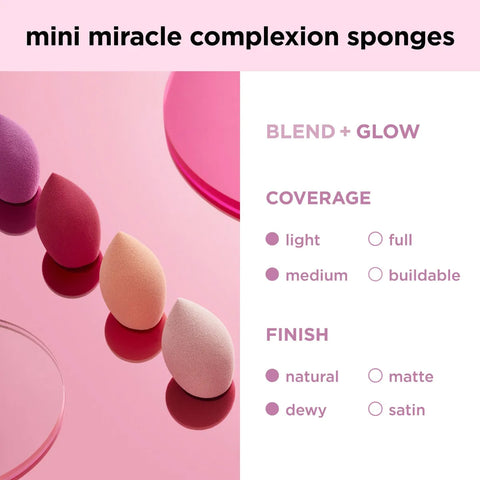 Real Techniques - 4 Mini Miracle Complexion Sponges