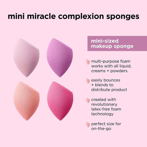 Real Techniques - 4 Mini Miracle Complexion Sponges