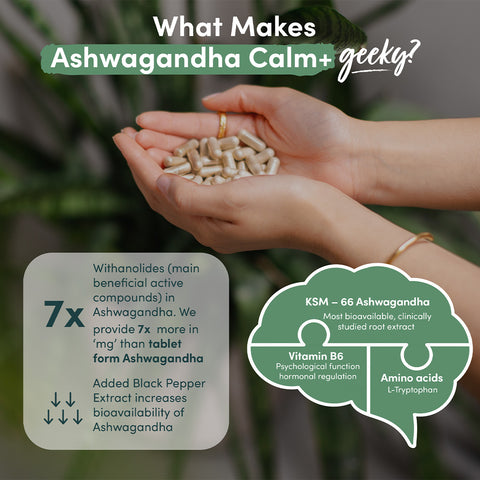 Nutrition Geeks - Ashwagandha Calm+ Fantastic Look Albania Tirana