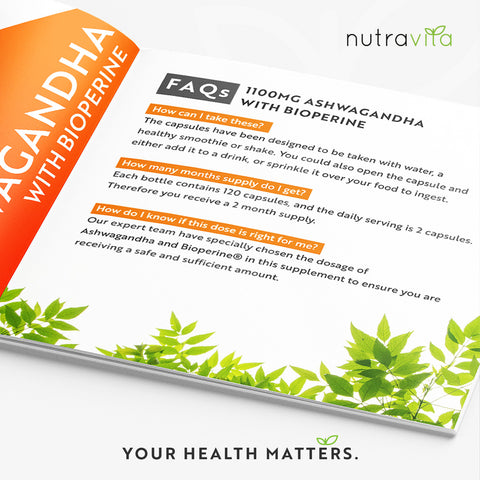 Nutravita - Ashwagandha with Bioperine 1100mg Fantastic Look Albania Tirana