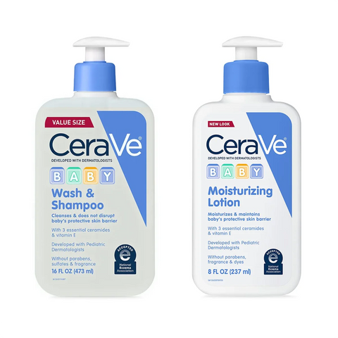 CeraVe - Baby Wash & Shampoo + Baby Moisturizing Lotion Fantastic Look Albania Tirana