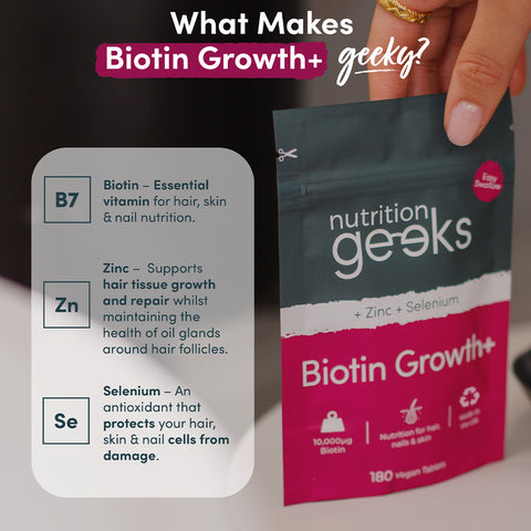 Nutrition Geeks - Biotin Growth+ Fantastic Look Albania Tirana