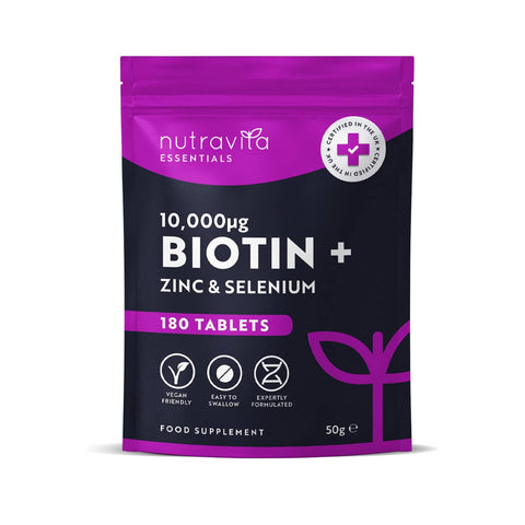 Nutravita - Biotin Hair Growth Supplement 180 Tableta   Fantastic Look Albania Tirana