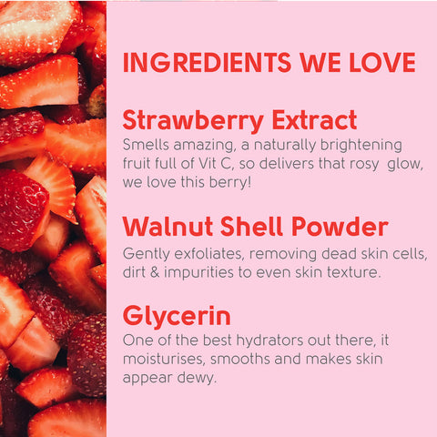 Face Facts - Brightening Strawberry Facial Jelly Scrub Fantastic Look Albania Tirana