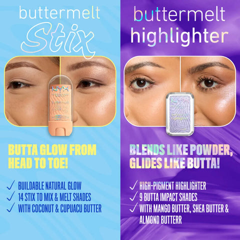 NYX - Buttermelt Stix Glow Boosting Highlighter 09 Melt Down 5g Fantastic Look Albania Tirana