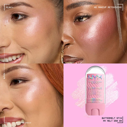 NYX - Buttermelt Stix Glow Boosting Highlighter 04 My Melt Era 5g Fantastic Look Albania Tirana