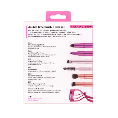 Real Techniques - Double Time Brush + Lash Set Fantastic Look Albania Tirana