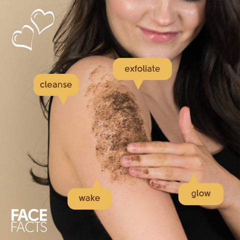 Face Facts - Dry Exfoliating Coffee Body Scrub Fantastic Look Albania Tirana