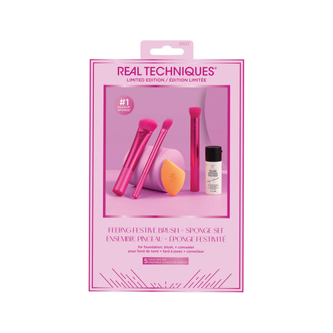 Real Techniques® - Feeling Festive Brush + Sponge Set    Fantastic Look Albania Tirana