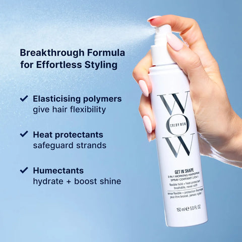 COLOR WOW - Get In Shape 2-in-1 Working Hairspray with Heat Protection 150ml
