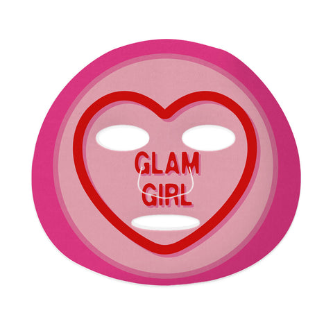 Face Facts X Love Hearts - Glam Girl Soothing Printed Sheet Mask Fantastic Look Albania Tirana