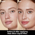 e.l.f. - Halo Glow Liquid Filter 1 Fair Neutral Peach 31.5ml Fantastic Look Albania Tirana