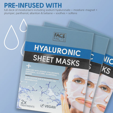 Face Facts - Hyaluronic Hydrating Sheet Mask Fantastic Look Albania Tirana