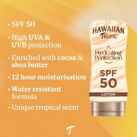 Hawaiian Tropic - Hydrating Protection Lotion SPF 50 180ml