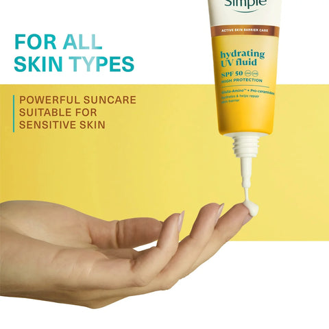 Simple - Hydrating UV Fluid SPF 50 UVA/UVB 40ml Fantastic Look Albania Tirana
