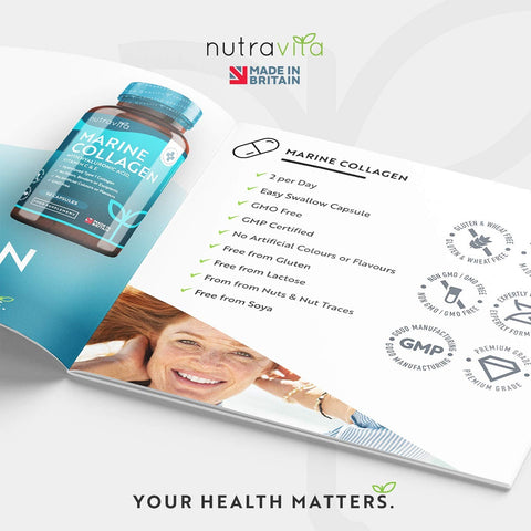 Nutravita - Hydrolysed Marine Collagen with Hyaluronic Acid    Fantastic Look Albania Tirana