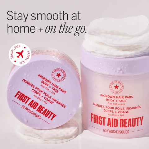 First Aid Beauty - Ingrown Hair Pads with BHA + AHA 60 Pads
