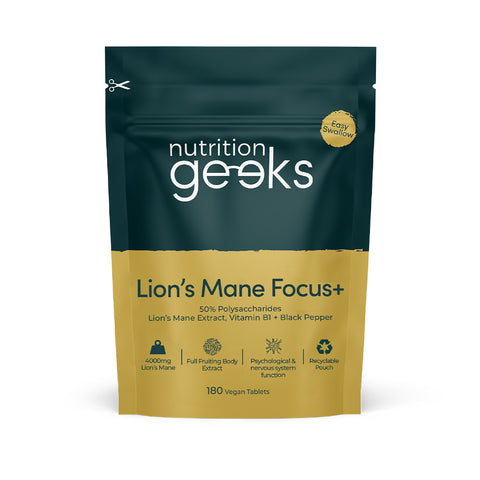 Nutrition Geeks - Lion's Mane Focus+ 180 Tableta Fantastic Look Albania Tirana