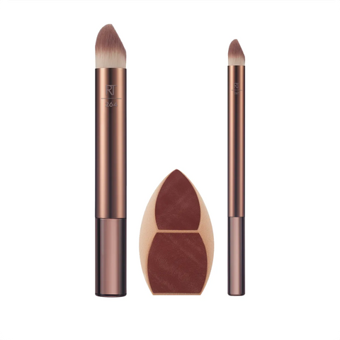 Real Techniques - Makeupsaver Sponge + Brush Trio Fantastic Look Albania Tirana