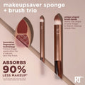 Real Techniques - Makeupsaver Sponge + Brush Trio Fantastic Look Albania Tirana
