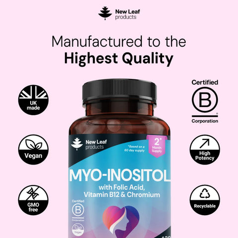 New Leaf - Myo Inositol PCOS Supplement 120 Kapsula Fantastic Look Albania Tirana