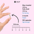 New Leaf - Myo Inositol PCOS Supplement 120 Kapsula Fantastic Look Albania Tirana