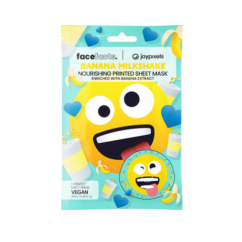 Face Facts X Joy Pixels - Nourishing Banana Milkshake Printed Sheet Mask Fantastic Look Albania Tirana