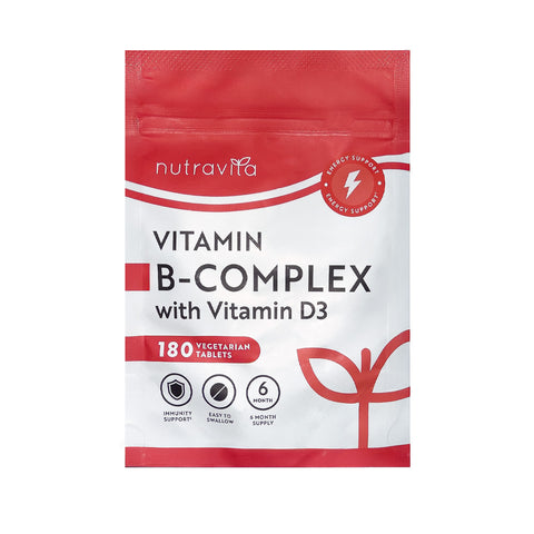 Nutravita - Vitamin B Complex with Vitamin D3 180 Tableta Fantastic Look Albania Tirana