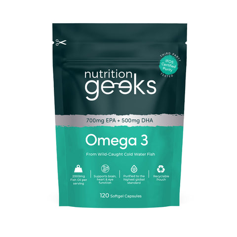 Nutrition Geeks - Omega 3 120 Kapsula Xhelatinoze Fantastic Look Albania Tirana