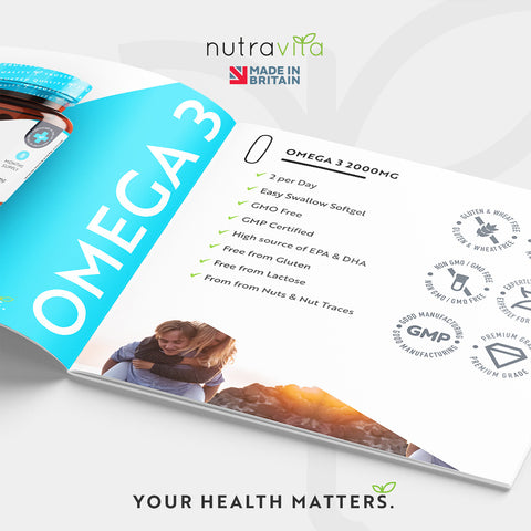 Nutravita - Omega 3 2000mg Pure Fish Oil    Fantastic Look Albania Tirana