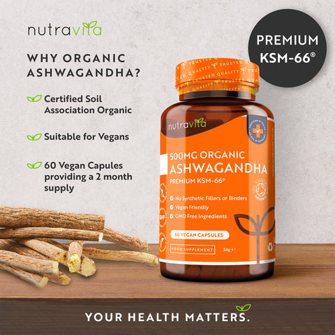 Nutravita - Organic Ashwagandha KSM 66    Fantastic Look Albania Tirana