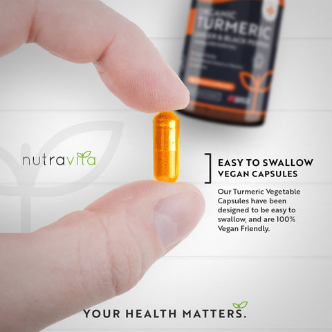 Nutravita - Organic Turmeric with Black Pepper & Ginger Capsules    Fantastic Look Albania Tirana