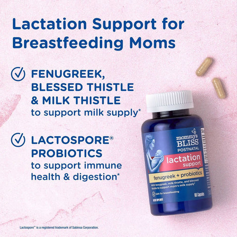 Mommy's Bliss - Postnatal Lactation Support Fenugreek + Probiotics Fantastic Look Albania Tirana