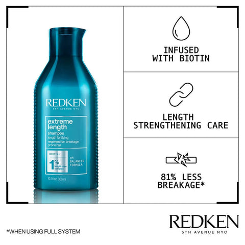 Redken - Extreme Length Shampoo 300ml Fantastic Look Albania Tirana