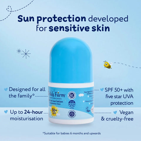 Childs Farm - Roll-on Sun Lotion SPF 50+ 50ml