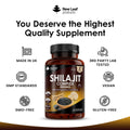 New Leaf - Shilajit Complex 2000mg with Ashwaganda & Lions Mane Fantastic Look Albania Tirana