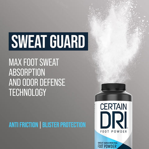 CERTAIN DRI - Sweat Absorbing Foot Powder    Fantastic Look Albania Tirana