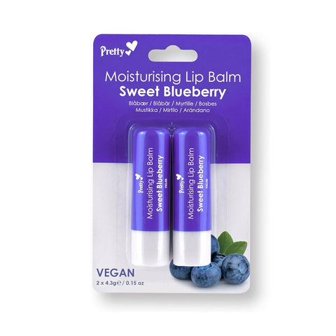 Pretty - Sweet Blueberry Moisturising Lip Balm Duo Fantastic Look Albania Tirana