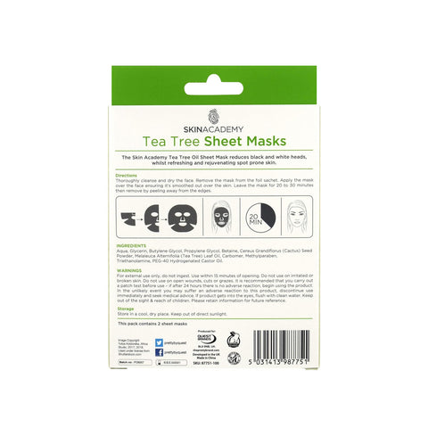 Skin Academy - Tea Tree Sheet Mask Fantastic Look Albania Tirana