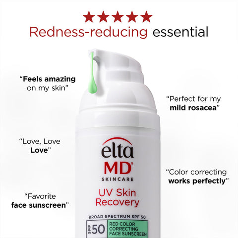 EltaMD - UV Skin Recovery Red Color Correcting Green Tint Broad Spectrum SPF 50 Fantastic Look Albania Tirana