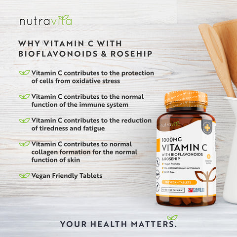 Nutravita - Vitamin C 1000mg with Bioflavonoids & Rosehip    Fantastic Look Albania Tirana