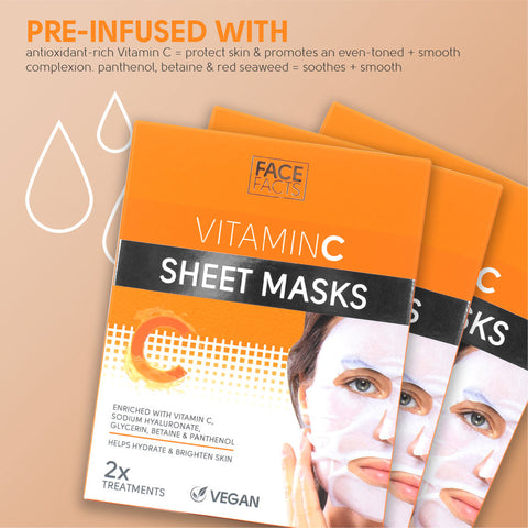 Face Facts - Vitamin C Brightening Sheet Mask Fantastic Look Albania Tirana