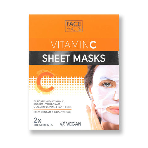 Face Facts - Vitamin C Brightening Sheet Mask 2 Maska Fantastic Look Albania Tirana