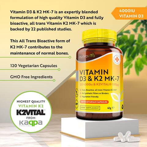 Nutravita - Vitamin D3 4000IU & Vitamin K2VITAL®    Fantastic Look Albania Tirana