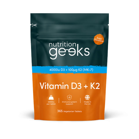 Nutrition Geeks - Vitamin D3 4000iu + K2 365 Tableta Fantastic Look Albania Tirana
