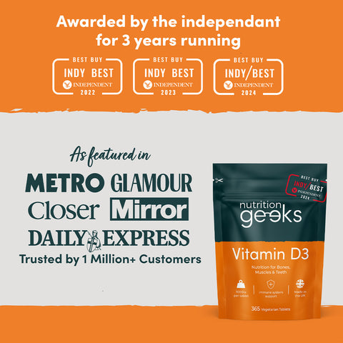 Nutrition Geeks - Vitamin D 1000iu Optimum Strength Fantastic Look Albania Tirana